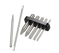 Gazechimp 7 Pezzi Modello Metallo Kit Strumenti Piegatura Bordo Torsione Tab Utilizzo Cilindro Assemblaggio 3D Acciaio Compatto Adatto per Fai Da Te