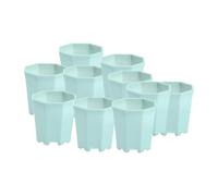 Gazechimp Confezione da 10 Vasi per Piante, Piccoli Vasi Decorativi Multifunzionali con Fori di Drenaggio per Tavolo, Camera da Letto, Giardino E Balcone, Verde