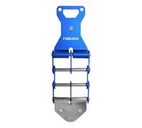 Gazechimp Fibbia Cintura Universale per Attrezzi Laccio Porta Utensili in Lega di Alluminio Clip di Sgancio Rapido Gancio a Catena Adatta per Elettricisti Faleg, Blu Rotante