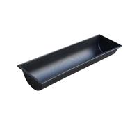 Gazechimp Mangiatoia per Bestiame Mangiatoia per Bestiame da 39,37 Pollici Facile da Pulire Mangiatoia per Pollame Abbeveratoio per Vitelli Cervi Pecore Cavalli, 45cmx25cm Nero