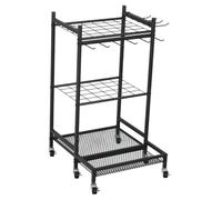 Gazechimp Organizzatore per Attrezzi Da Giardino con Ruote, Porta-pale per Garage