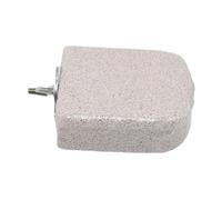 Gazechimp Pietra per Molare La Bocca del Pappagallo, Facile da Installare, Trespolo per Pappagalli in Piedi, Giocattolo per Pappagalli Parrocchetti, Grigio