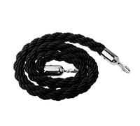gazechimp Separatore Di Coda A Stringhe Di Barriera 1,5 M Separazione Di Stringhe Di Corde A Corda Ritorta Per Pali Di Guida - Nero