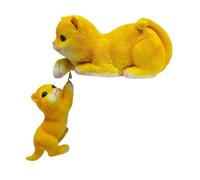 Gazechimp Statua di Gatto Creativa E Durevole, Decorazione da Giardino per Vaso di Fiori, Casa delle Bambole, Balcone