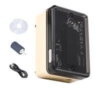 Gazocua Aeratore per Acquario | Erogatore Di Bolle Ricaricabile Trasparente,Pompa Per Esche Vive Ricaricabile - Per Manutenzione Esterna Barca Campeggio Casa Viaggio Stagno Acqua Salata E