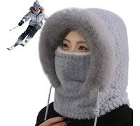 Gazocua Cappello russo,Berretto invernale da donna - Protezione flessibile regolabile per le orecchie, per sci, snowboard, alpinismo, escursionismo al freddo