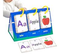 Gazocua Carte Flash Vocabolario Educative,Carte Riconoscimento Lettere | Giocattolo Portatile per Sviluppare le Abilità, per Bambini 3-8 Anni, per Casa, Viaggio e Scuola, Bambini in Età