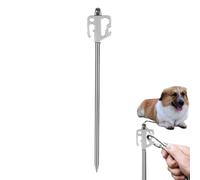 Gazocua Picchetto Di Ancoraggio | Picchetto Per Cani A Terra - Girevoli A 360 Gradi Antiruggine E Robusti Per Utilizzo In Giardino, Durante L'Addestramento, Nei Parchi Avventura, In Viaggio, Per