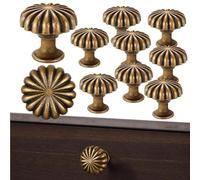 Gazocua Pomelli Per Armadi Da Cucina 10 Pezzi | Pomelli Stile Per Armadi | Maniglie In Lega Di Zinco Per Accessori Per Restauro Mobili Per Casa Soggiorno Camera Da Letto Bagno Guardaroba