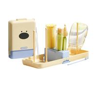 Gazocua Set di spazzole per la pulizia delle bottiglie per bambini, set di pulizia per bottiglie e capezzoli, in silicone con dispenser di sapone, spazzola per cannuccia, spazzola per borraccia