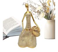 Gazocua Statua da scrivania | Figure decorative con | Sculture moderne in resina a forma di donna per la decorazione della casa, per tavolino da caffè, come regalo di inaugurazione della casa