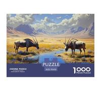 Gazzella mongola 1000 Pezzi Altopiano autunnale Puzzle Classico Multicolore Esclusiva Amazon Regalo Per Adulti E Bambini Da 14 Anni E Più 70x50cm/1000pcs