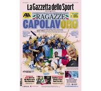 GAZZETTA DELLO SPORT 12/08/2024 RAGAZZE CAPOLAVORO VOLLEY OLIMPIADI PARIGI 2024
