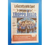 GAZZETTA DELLO SPORT 12 LUGLIO 2021 ITALIA CAMPIONE D'EUROPA EURO 2020 WEMBLEY