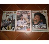 GAZZETTA DELLO SPORT CORRIERE DELLO SPORT TUTTOSPORT 26/11/2020 DIEGO MARADONA
