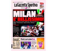 GAZZETTA DELLO SPORT MILAN CAMPIONE D'ITALIA 2010 2011 18° SCUDETTO 8 MAGGIO