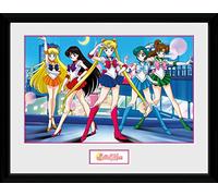 GB Eye Gruppo Sailor Moon, Stampa con Cornice Bianca, Multicolore, 30 x 40 cm