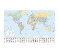 GB eye - Harper Collins, maxi poster con mappa del mondo 21 francese, 91,5 x 61 cm
