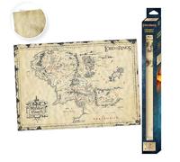 Lord Of The Rings Parchment Signore degli Anelli Terra di Mezzo Poster Pergamena