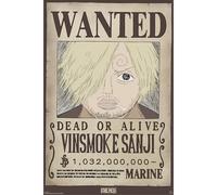 GB eye One Piece Poster Wanted Sanji Wano (91,5 x 61 cm)