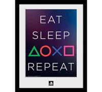 Abysse Poster Playstation Eat Sleep Repeat