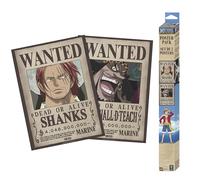 GB Eye Set di 2 poster ONE PEZZO Chibi Wanted Shanks e Blackbeard