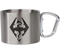 GB eye - Tazza da campeggio unisex con simbolo Skyrim Dragon, colore: Argento