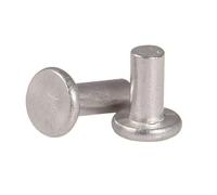 GB109 M2 M3 M4 M5 M6 M8 Rivetti solidi in alluminio Rivetto a testa piatta AL Knock(M3(100pcs),5mm)
