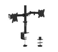 GB2001-2 Braccio per Monitor Doppio, Supporto per Monitor Regolabile in Altezza