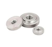 GB807 Acciaio al carbonio 304 Dado zigrinato in acciaio inossidabile Serraggio manuale M2 .5 M3 M4 M5 M6 M8 M10 M12(304 stainless steel,M12-(10Pcs))