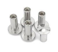 GB873 M2 M2.5 M3 M4 M5 M6 Rivetto in alluminio a testa tonda con gambo semicavo, diametro 2-6 mm, lunghezza vite 3-30 mm, 10/50 pezzi(50Pcs M2.5,8mm)