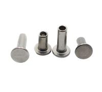 GB875 304 A2-70 Rivetto semi-cavo a testa piatta in acciaio inossidabile M2 M2.5 M3 M4 M5 Bulloni semi-tubolari con gambo a presa(M4 10pcs,5mm)