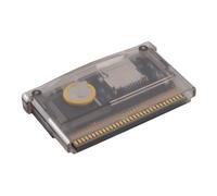 GBA Cartuccia Flash, Cartuccia di Gioco per Gameboy Advance SP e DS Systems, Formato Fat 2GB, Nero Trasparente