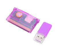 GBA - Cartuccia SD per sistemi di gioco GBA SP, formato grasso con capacità massima di 2 GB, viola trasparente