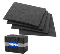 GBACHOOSE 100 feltrini per terrazze, 90 x 90 x 3 mm, in granulato di gomma, tappetino protettivo in gomma, tappetino antiscivolo per lavatrice, piastrelle, terrazze, palestra, balcone
