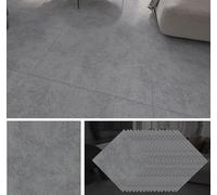 GBACHOOSE 40 piastrelle adesive per pavimenti in PVC, 30 x 30 cm, 3,6 m², autoadesive, spessore 1,3 mm, per soggiorno, cucina, camera da letto (marmo grigio)