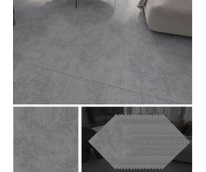 GBACHOOSE 40 piastrelle adesive per pavimenti in PVC, 30 x 30 cm, 3,6 m², autoadesive, spessore 1,3 mm, per soggiorno, cucina, camera da letto (marmo grigio)