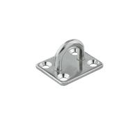 GBASDXU Piastre con occhiello, Gancio ad occhiello 1 pezzo, piastra quadrata da 5 mm/6 mm/8 mm, gancio for soffitto, parete, nautica, yacht, tenda, vela, marina