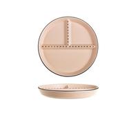 GBASDXU Piatti con divisori, Piatti Divisi for La Casa Piatto A Scomparti for Ridurre Il Grasso In Ceramica In Stile Scandinavo