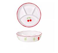 GBASDXU Piatti con divisori, Piatti Divisi for La Cena Domestica In Ceramica A Scompartimenti for Adulti