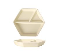 GBASDXU Piatti con divisori, Piatti Divisi Piatto Rotondo In Ceramica for Adulti for Servire La Cena