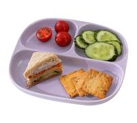 GBASDXU Piatti con divisori, Piatto Piano In Ceramica, Piatto Dietetico Bariatrico Piatto Semplice Diviso Con 3 Scomparti, 1 Confezione