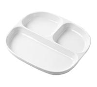 GBASDXU Piatti con divisori, Piatto Piano In Ceramica, Piatto Dietetico Bariatrico Piatto Semplice Diviso Con 3 Scomparti, 1 Confezione