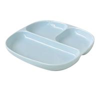 GBASDXU Piatti con divisori, Piatto Piano In Ceramica, Piatto Dietetico Bariatrico Piatto Semplice Diviso Con 3 Scomparti, 1 Confezione