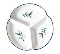 GBASDXU Piatto Da Portata In Ceramica, Piatto Da Portata Diviso Riutilizzabile, Piatto Dietetico for Il Controllo Delle Porzioni Da 7/8/9 Pollici(E,7in)