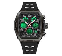 GBB Orologio da polso digitale da uomo, multifunzione, sportivo, impermeabile, con quadrante a botte di vino, retroilluminazione a LED, cronometro, per attività all'aperto, fitness, lavoro, orologi da
