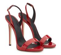 GBBRZKTB Tacchi Alti Sandali Punta Aperta Stiletto Donna Cinturino Alla Caviglia Regolabile Scarpe Festa Sposa 12cm,Red-41