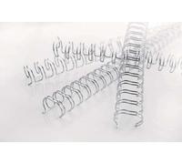 GBC - Spirali metalliche a 34 anelli wirebind 6 mm a4 nero conf da 100 spirali - rg810410