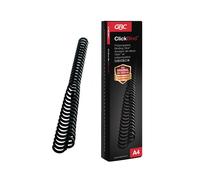 GBC 388019E ClickBind Binding Combs, 8mm, Up to 45 Sheets, A4, 34 Rings, Black