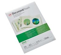 GBC A3 2x75 Micron Gloss Laminating Pouches, Pack of 25, 3740486 Pack 25 75 Micr